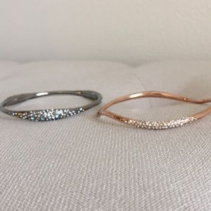 Alexis Bittar crystal paved bracelets x2